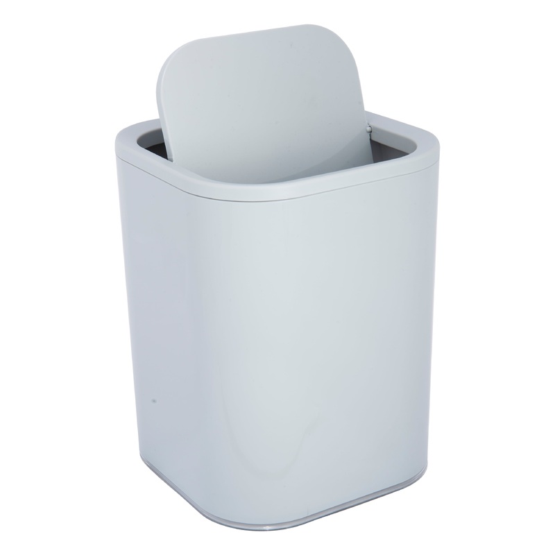 Bath Bliss 8L Acrylic Waste Bin in Grey