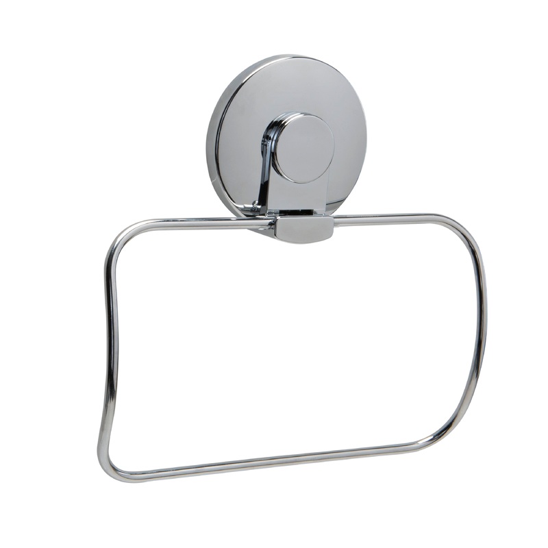 Bath Bliss Gel Suction Towel Holder in Chrome