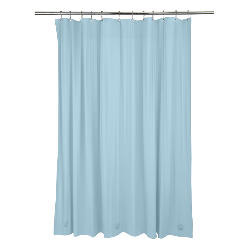 Bath Bliss Heavy Grommet Shower Liner in Blue