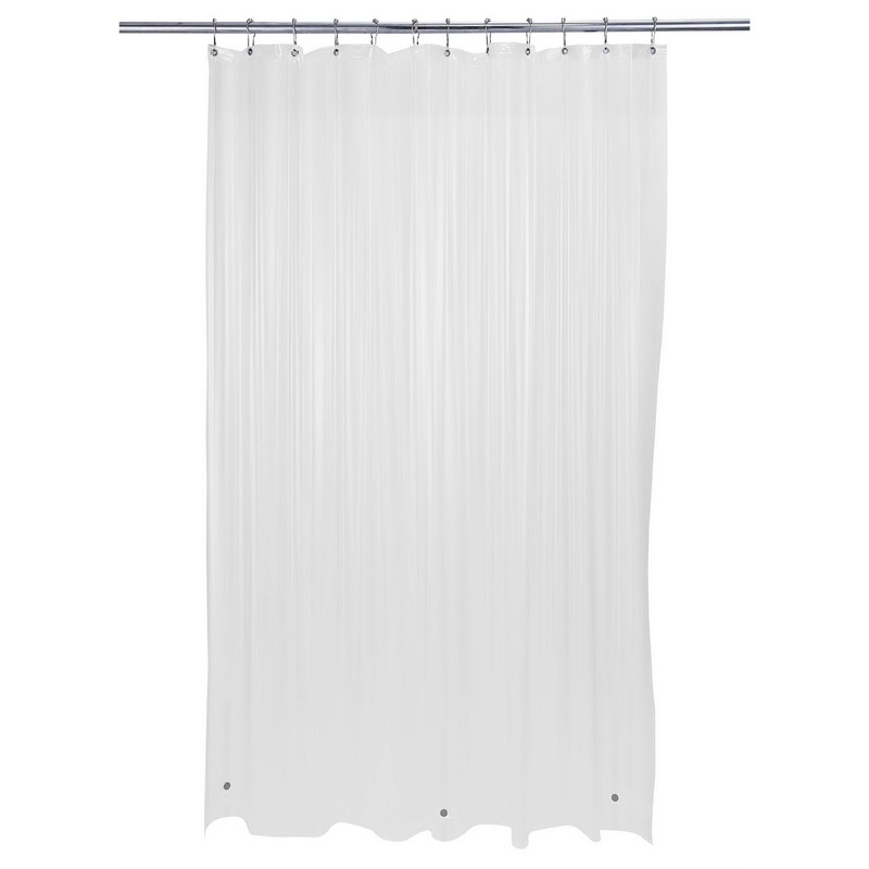 Bath Bliss Heavy Grommet Shower Liner in Frost Clear