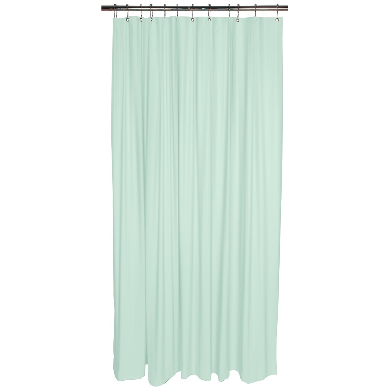 Bath Bliss Heavy Grommet Shower Liner in Mint