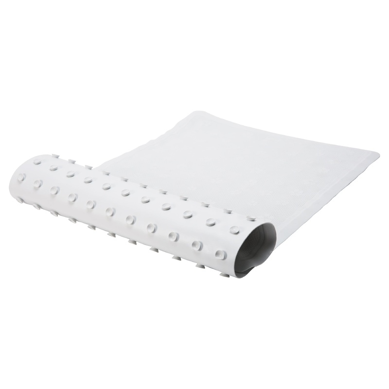 Bath Bliss Large Bath Mat in White