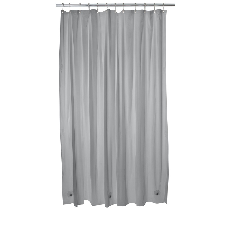 Bath Bliss Splash Guard Shower Liner in Grey