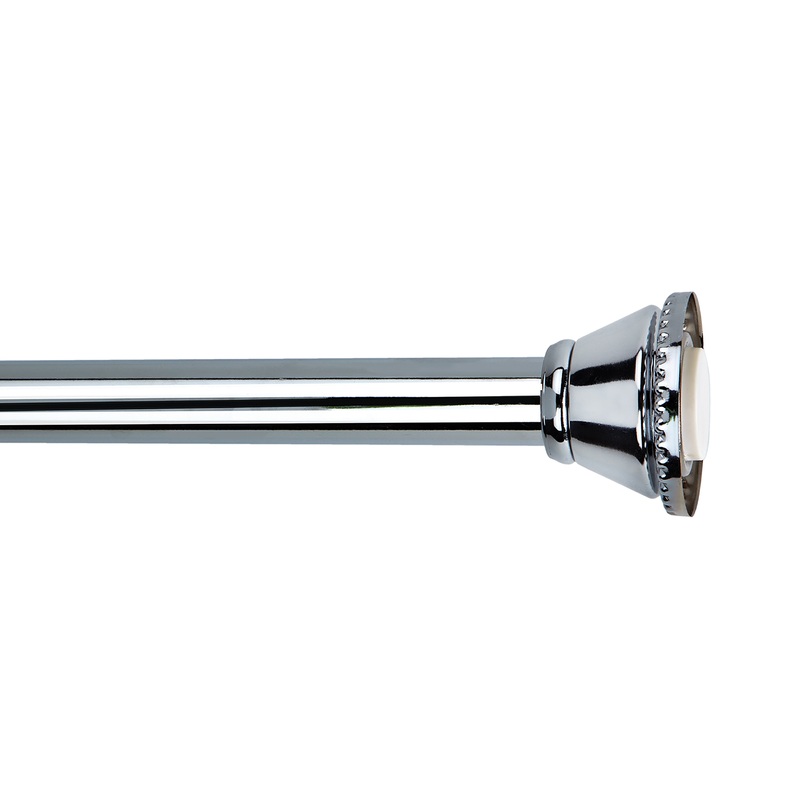 Bath Bliss Tension Shower Rod in Chrome