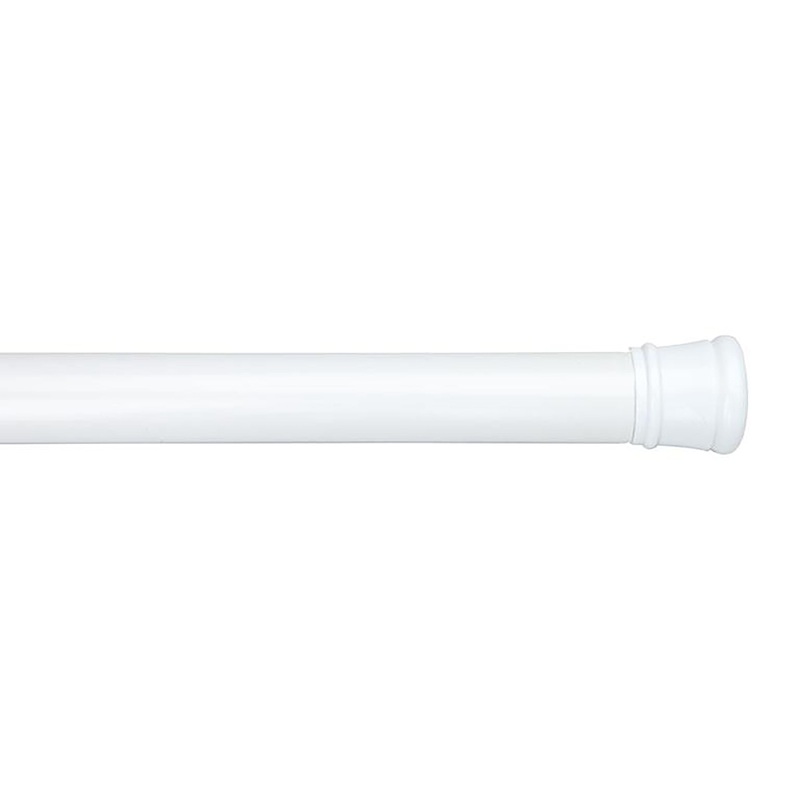 Bath Bliss Tension Shower Rod in White