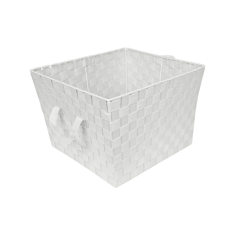 Simplify Large Woven Storage Bin in Grey
