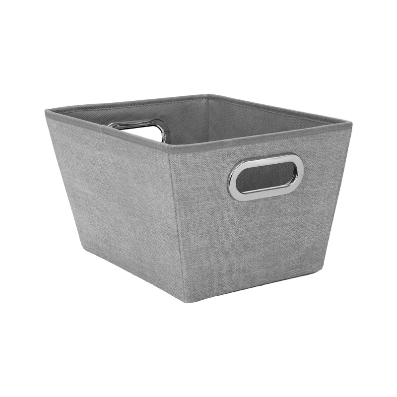 Simplify Medium Grommet Storage Bin in Heather Grey