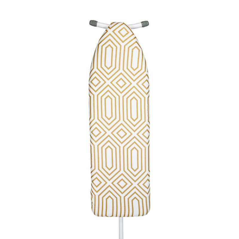 Simplify Scorch Resistant Ironing Board Cover & Pad in Gold