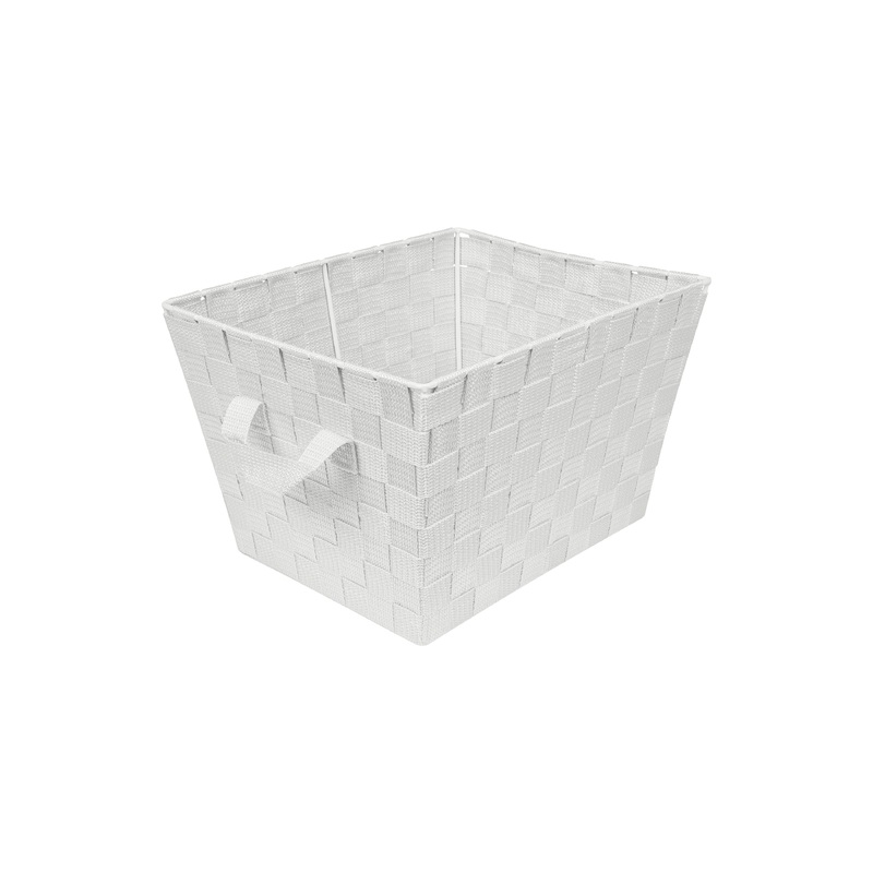 Simplify Small Woven Storage Bin in Grey