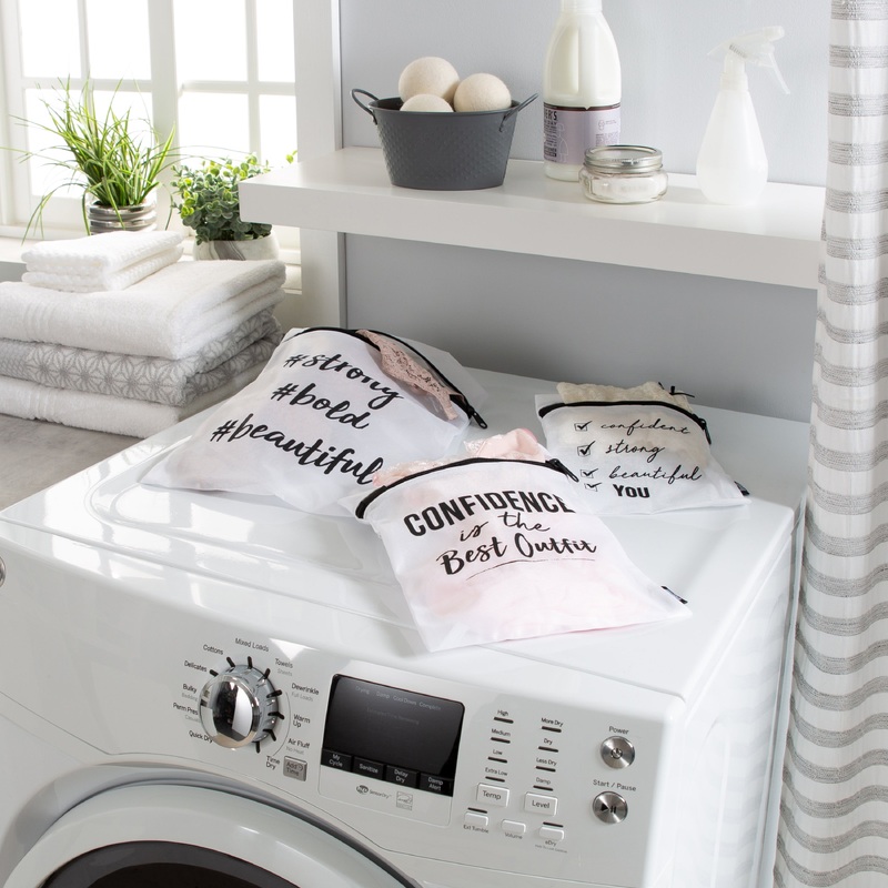 Woolite 3 Piece Printed Mesh Wash Bags