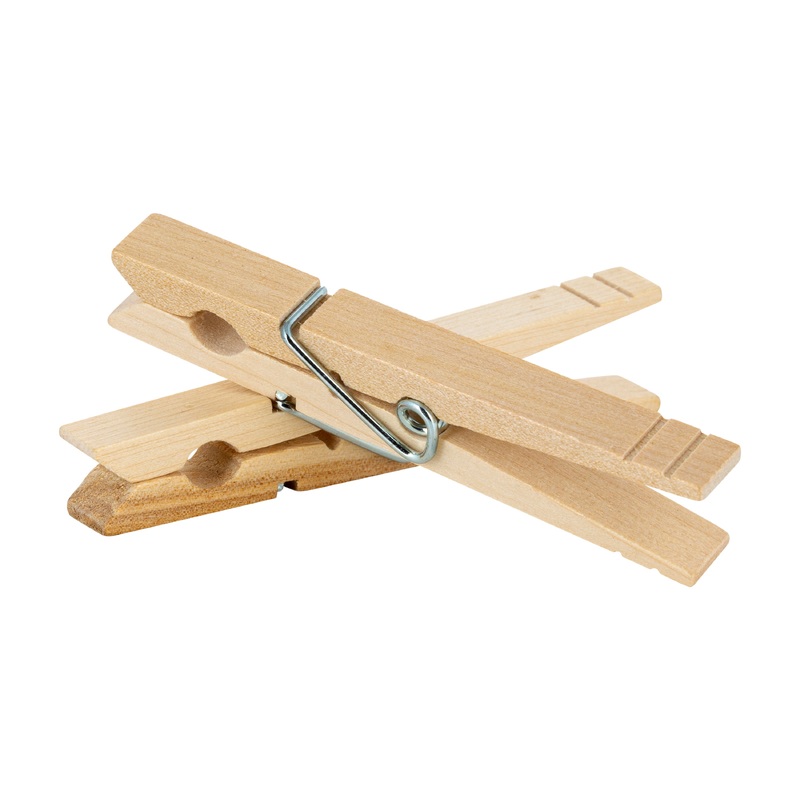 Woolite Extra Large Wooden 100 Pack Clothespins