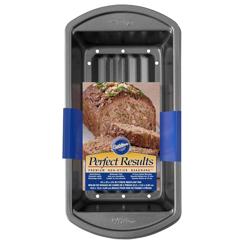 Wilton Perfect Result Premium Non-Stick Meatloaf Pan, 5.25x9.25 Inches