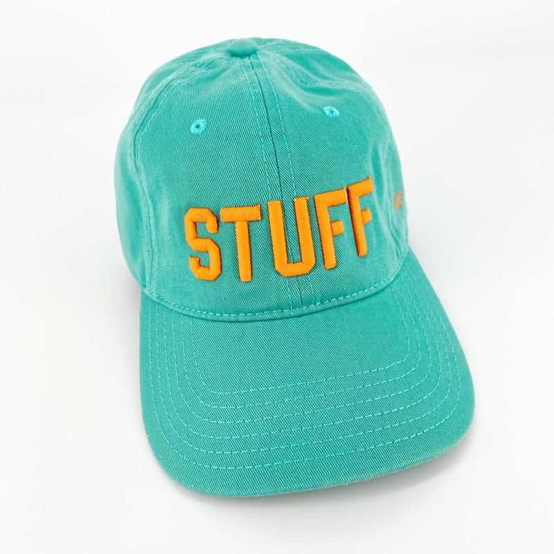 Ballcap - STUFF - Turquoise With Orange STUFF