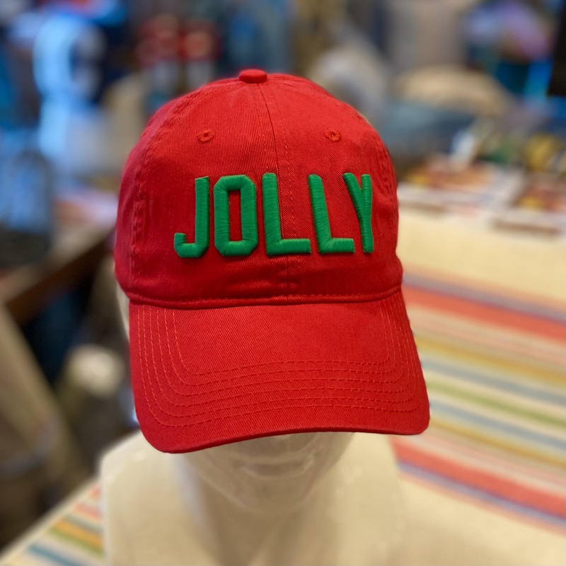 Ballcap - JOLLY - Green on Red