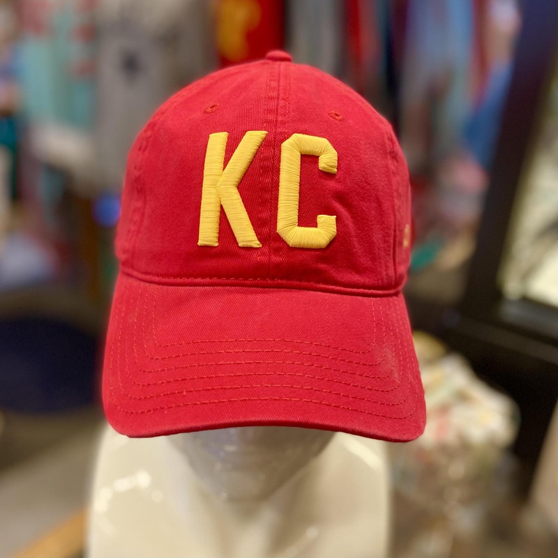 Ballcap - KC - Red With Yellow KC