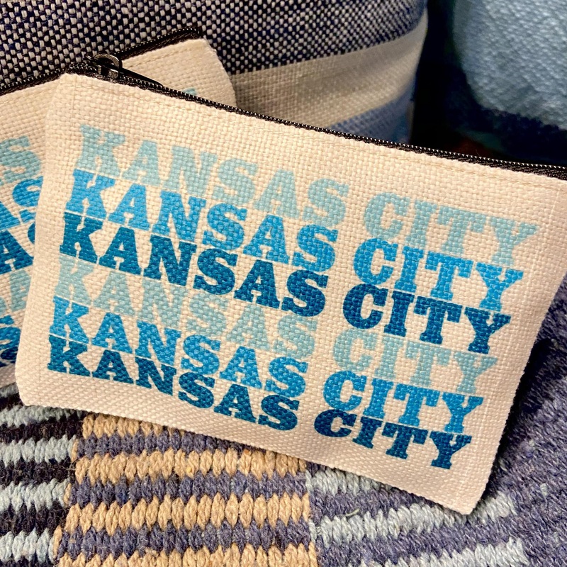 Zippered Bag - KANSAS CITY - Blue Mix